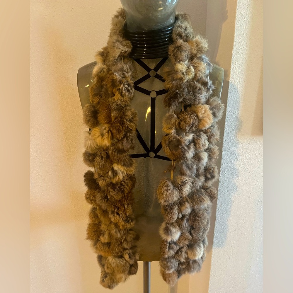 Vintage Rabbit Fur Scarf by Kookai